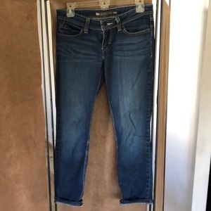 LEVIS Stretch Denim Ankle Cropped Jeans